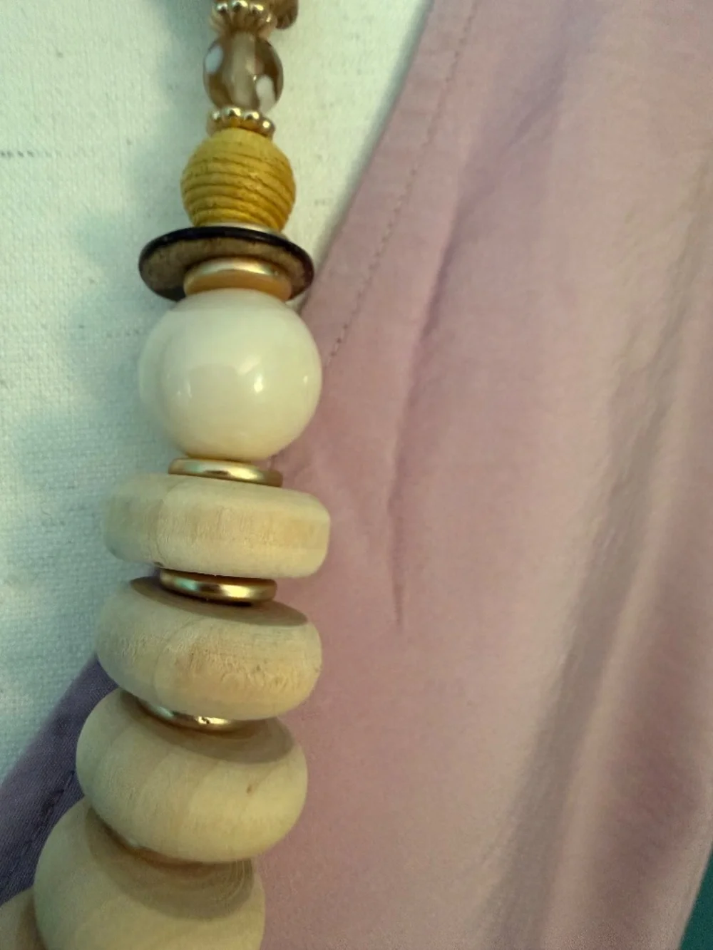 J Jill Lush Gardens Mixed Materials Necklace  NWT
